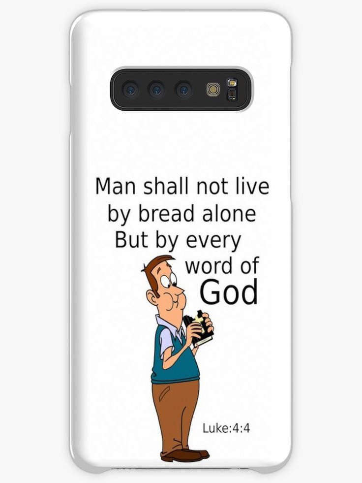 Man shall not live by bread alone but by every word of God Couples Prayer, Inspirational Backgrounds, Mom Drawing, Galaxy Design, Printable Quotes, Funny Cartoon, Samsung Galaxy S20, Faith Quotes, Word Of God