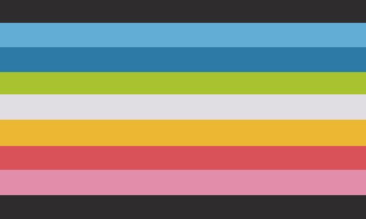 an image of colorful stripes on a black and white background with the colors in different shades