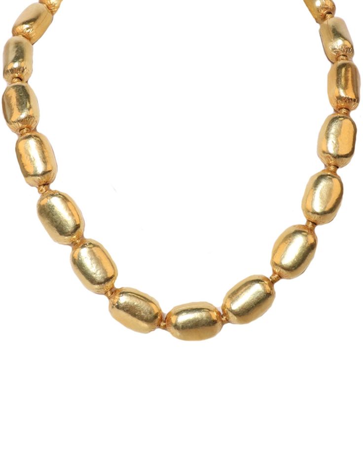 Darlene de Sedle Gold Beaded Necklace 22k yellow gold Hook-and-eye clasps 17” L Luxury Yellow Gold Traditional Beaded Necklace, Luxury Yellow Gold Beaded Pearl Necklace, Luxury Yellow Gold Round Beaded Necklace, Gold Beaded Necklace, Gold Bead Necklace, Women Men Shoes, Beauty Gift, Gold Beads, Handbag Accessories