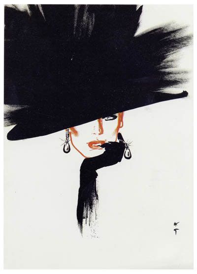 a woman wearing a black hat with long hair and earrings on her head is shown from the neck down