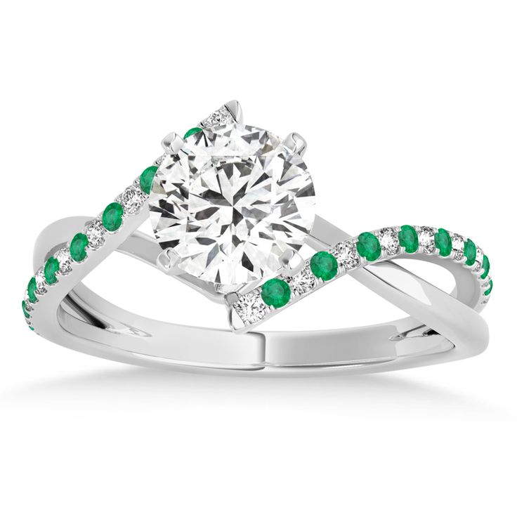 This fancy designer Diamond & Emerald Bypass Semi-mount Ring setting showcases 34 round emerald diamonds. The diamond ring is crafted 14kt White Gold. #diamondring #diamondrings #diamondringgoals #Diamondringgoalz #diamondringdesign #diamondringhk #DiamondRingPh #diamondringforsale #diamondringinspo #diamondringplanner #diamondringsby #diamondringtaken Affordable Diamond Rings, Diamond Ring Designs, Bypass Engagement Ring, Silver Ruby Ring, Handmade Wedding Rings, Hand Fashion, Diamond Rings Design, Coat Women Fashion, Emerald Diamond Ring