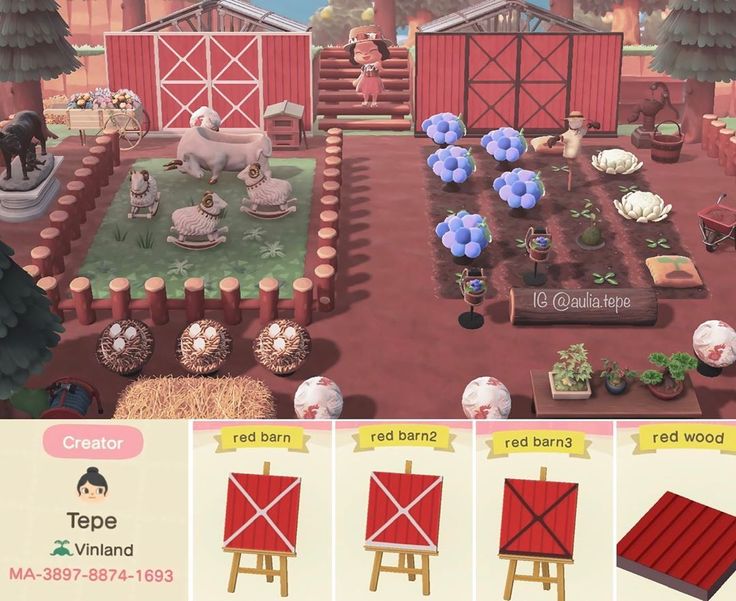 an animal farm is shown in the game, and it's all different colors