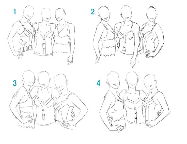 how to draw people in different poses with their hands on their hipss and shoulders