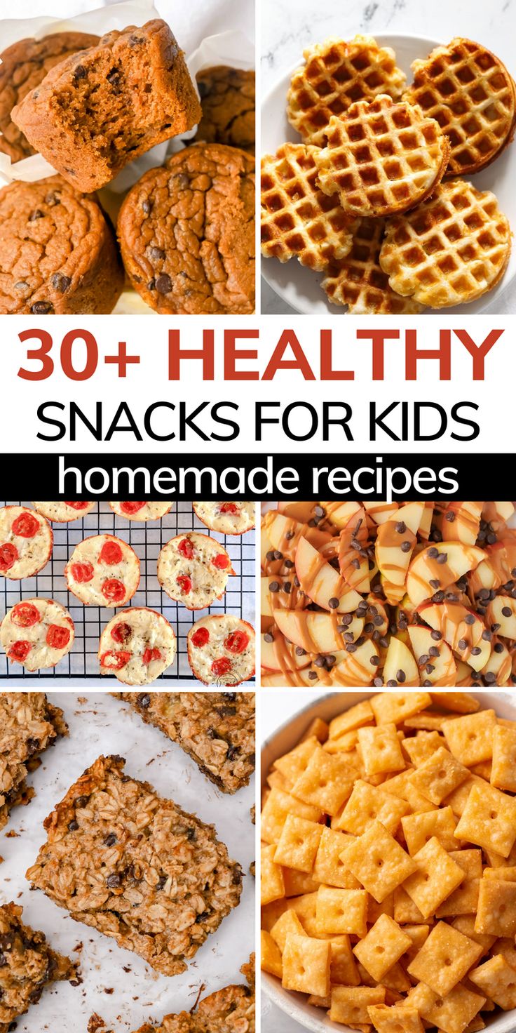 healthy snacks for kids to make and eat with the help of their mother, father, or grandmother