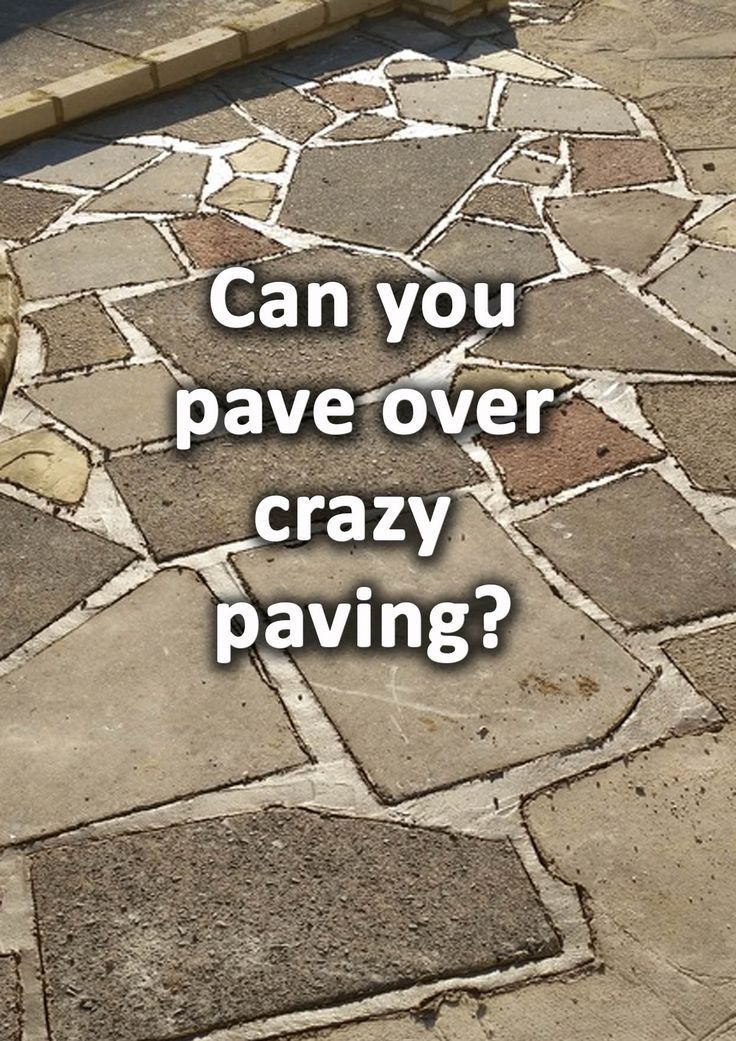 Crazy paving Painted Crazy Paving, Crazy Paving Patio, Crazy Paving Ideas, Paving Slabs Ideas, Patio Paving Ideas, Concrete Path, Paving Ideas, Crazy Paving, Concrete Paving