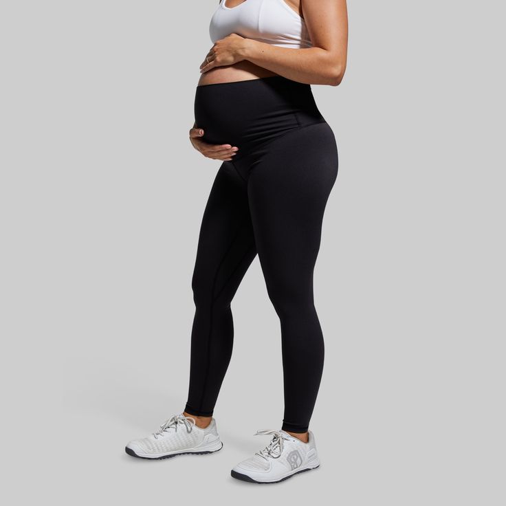 Comfort, practicality, and mobility are at the core of our maternity wear. And that stays true for our Maternity Leggings. With a comfortable and supportive high-waist that goes over your belly, these leggings were designed for active soon-to-be moms who aren’t slowing down in the gym—even if that looks a little different than before. Black Pregnancy, Maternity Leggings, Pregnancy Workout, In The Gym, Maternity Wear, Black Media, Workout Leggings, Black Leggings, That Look