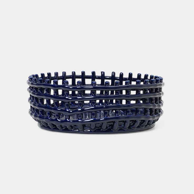 three blue bracelets stacked on top of each other