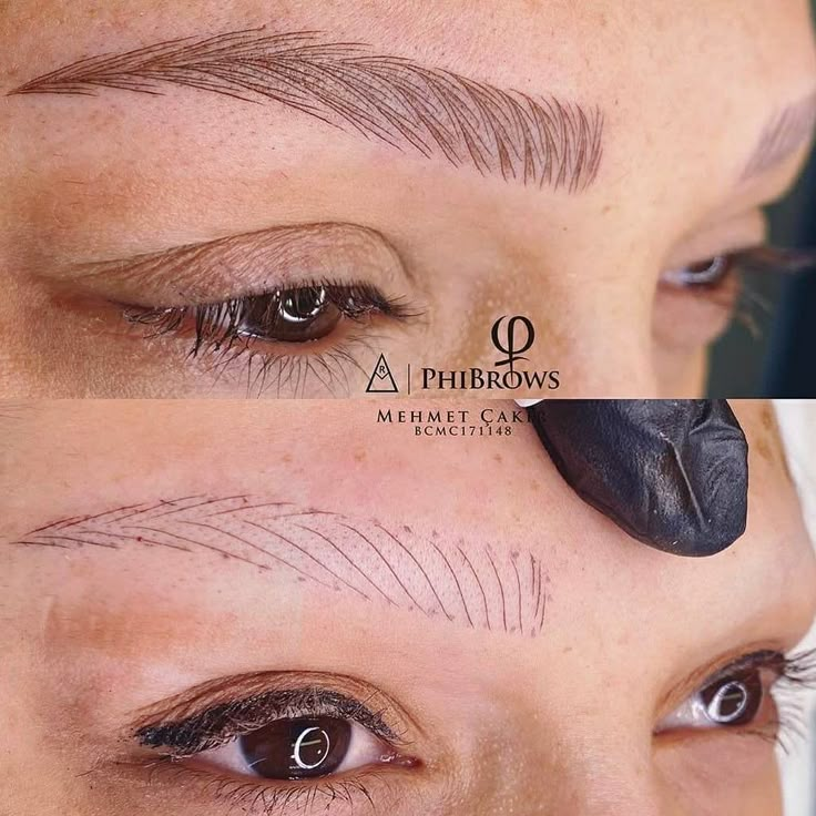 Eyebrow Blading, Microblading Tools, Microblading Eyebrows Training, Eyebrow Makeup Techniques, Cosmetic Tattoo Eyebrows, Phibrows Microblading, Micro Blading, Phi Brows, Eyebrow Design