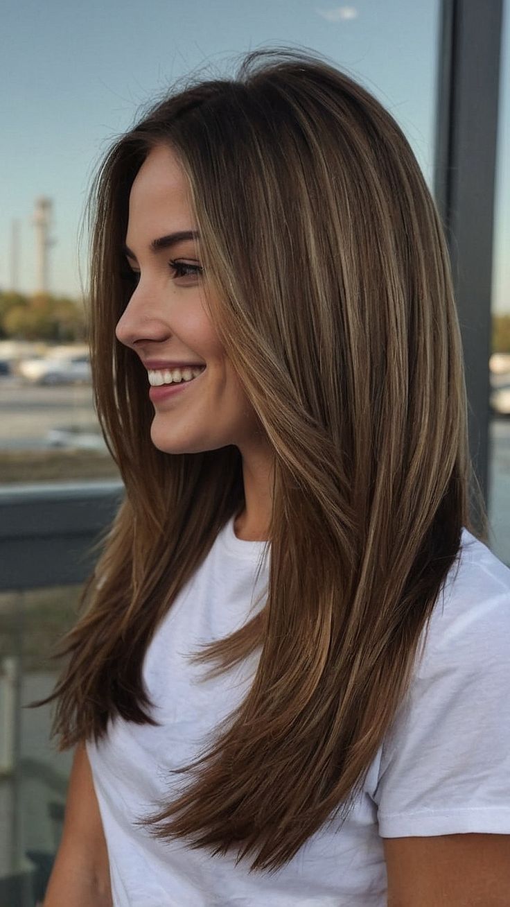 Trendy and Versatile Straight Hairstyles to Elevate Your Look - Fads Haircut For Round Face Shape Straight Hair, Straight Hair Cuts Round Face, Haircuts Straight Hair Round Face, Naturally Straight Hair Hairstyles, Armpit Length Hair Straight, Hair Square Face, Fine Straight Hair Haircuts Round Face, Subtle Curtain Bangs Straight Hair, Low Maintenance Haircut Straight Hair Round Faces