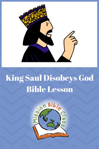 the book cover for king paul disobeys god bible lesson