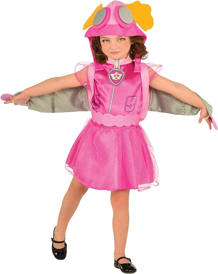 Amazon.com: Rubie's Paw Patrol Skye Child Costume, Small Pink : Toys & Games Paw Patrol Kostüm, Skye Paw Patrol Costume, Paw Patrol Halloween Costume, Skye Costume, Paw Patrol Costume, Paw Patrol Marshall, Paw Patrol Skye, Halloween Infantil, Paw Patrol Girl