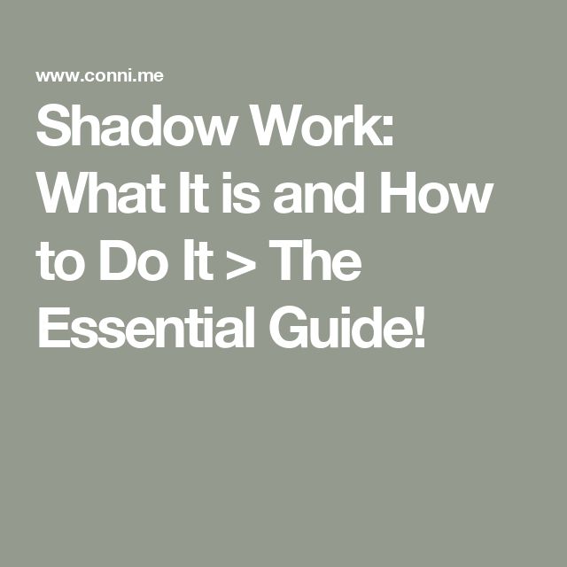 the words shadow work what it is and how to do it the essential guide on grey background