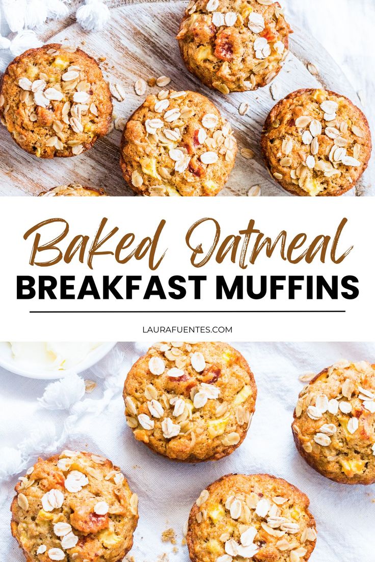 the best baked oatmeal muffins Baked Oatmeal Muffins Breakfast, Breakfast Muffins Recipes Oatmeal, Pancake Mix Oatmeal Muffins, Mediterranean Diet Breakfast Muffins, Flourless Breakfast Ideas, Breakfast Healthy Muffins, Oatmeal Breakfast Muffins Healthy, Healthy Oatmeal Muffin Recipes, Healthy Breakfast Muffins Recipes