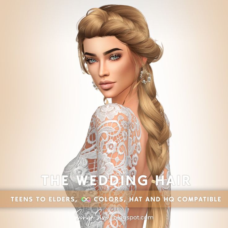 the wedding hair for males and females is shown in this screenshote, it looks like