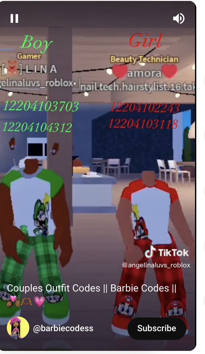 an animated image of two people in pajamas and t - shirts with numbers on them