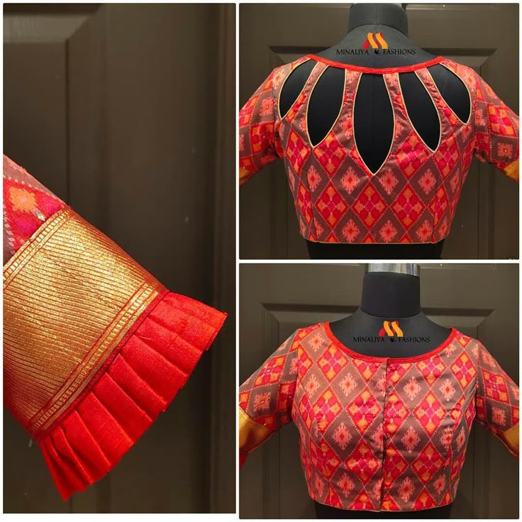 Blouse Designs High Neck, Boat Neck Blouse Design, Blouse Designs Catalogue, Backless Blouse Designs, New Saree Blouse Designs, Blouse Back Neck Designs, Blouse Design Images, Sari Blouse Designs, New Blouse Designs