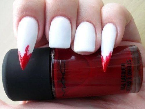 Unicorn Nails Designs, Vampire Nails, Nail Art Simple, Art Vampire, Nail Art Halloween, Halloween Manicure, Halloween Nails Easy, Cute Halloween Nails, Unicorn Nails