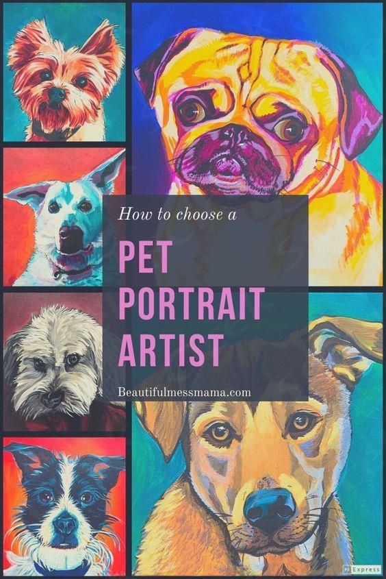 how to choose a pet portrait artist for your dog's artwork project or photo shoot