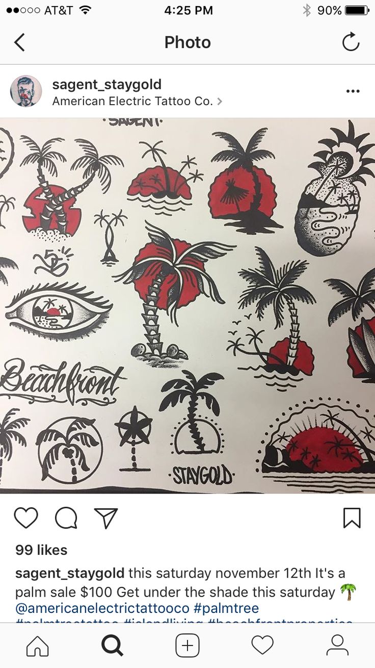 an instagram page with tattoos on it