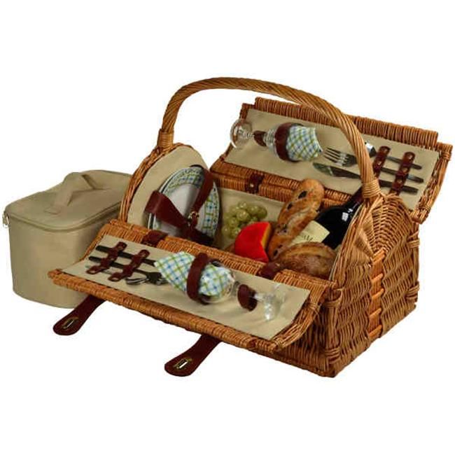 Uniquehandcrafteddeluxepicnicbasketinfullreedwillowwithattractivedometopshape&topcarryhandle.Includesapremiumpicnicsetfortwowithceramicplates,matchingcottonnapkins,glasswineglasses,stainlesssteelflatware,corkscrew,andnospillsalt&peppershakers.Alsoincludesaconvenientfoodcooler.Material:WickerDimensions:11x18.5x12.25 Food Cooler, Cooler Food, Blue Comforter Sets, Picnic Inspiration, Picnic Baskets, Wicker Picnic Basket, Picnic Set, Perfect Picnic, Great Wedding Gifts