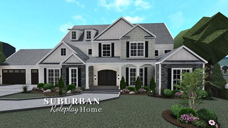 this is an artist's rendering of a suburban home