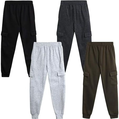 Quad Seven Boys Fleece Cargo Jogger Sweatpants are the perfect choice for kids who like to run, hike, jog, or practice other physical workouts even when its chilly outside. Get this package of 2 casual pants for your boy for an affordable price to keep him cozy and fresh during his training or just to relax at home. Any boy, tween, or teen will love to wear them for athletic performance! Size: 8/10.  Color: Multicolor.  Gender: male. Solid Fleece Sweatpants, Sweatpants With Elastic Waistband And 4-way Stretch, Boys Grey Sweatpants, Boys Jogger Pants, Sports Sweatpants With 4-way Stretch And Elastic Side Panels, Boy Sweatpants, Boys Fleece, Cargo Joggers, Jogging Pants