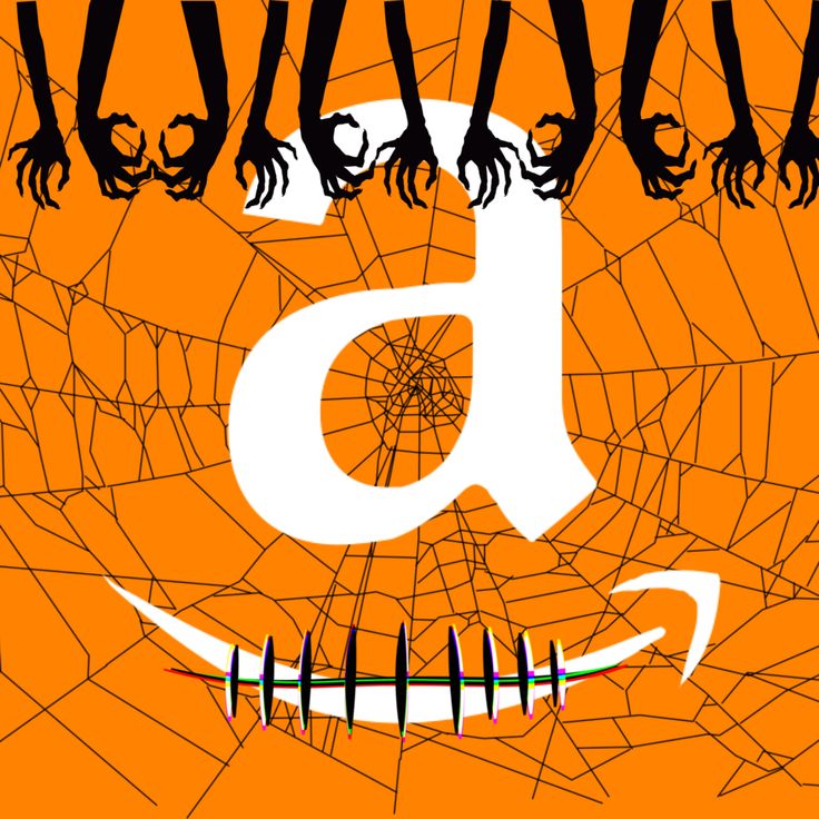 an orange poster with the letter d in it's center surrounded by spider webs