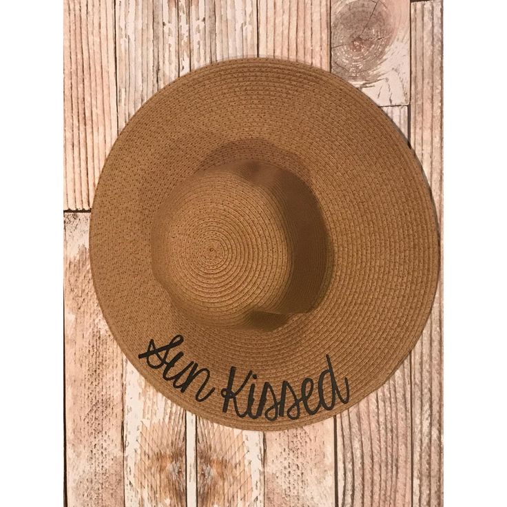 Enjoy Free Shipping on these hats! All of my hats are now bigger & better! Diameter of the entire hat is 19" and the brim is 5.5". Beige, white, and black are all available. This large floppy hat is perfect for the perfect summer trip or day at the beach! This can say anything you want for no additional cost! This is personalized with high quality heat-transfer vinyl. Fun Wide Brim Hat With Upf 50+, Trendy Curved Brim Hats For Sunbathing, Trendy Adjustable Hat For Sunbathing, Trendy Sunbathing Hat, Casual Floppy Sun Hat One Size Fits Most, Casual Floppy Sun Hat One Size, Casual Floppy Adjustable Hat, Trendy Brimmed Sunbathing Hat, Beige Floppy Straw Hat For Beach