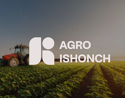 the logo for agro ishonch, an agricultural company that has been producing crops