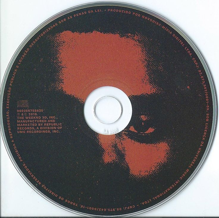 a cd disc with an image of a man's face