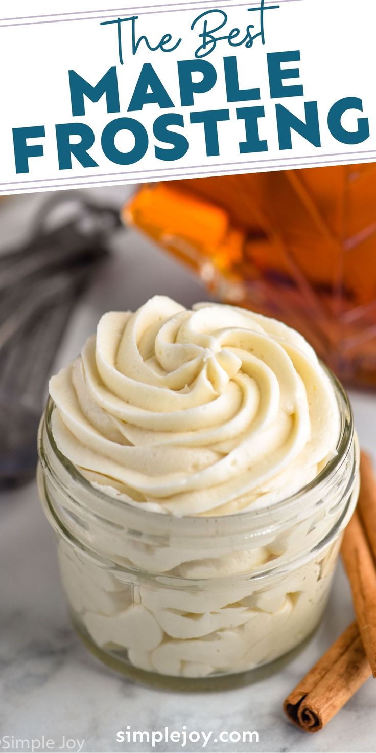 Maple Frosting For Cupcakes, Maple Frosting Cupcakes, Maple Bourbon Frosting, Homemade Maple Icing, Maple Syrup Frosting Recipe, Maple Pecan Frosting, Maple Whipped Cream Frosting, Fluffy Maple Frosting, Maple Butter Cream Frosting