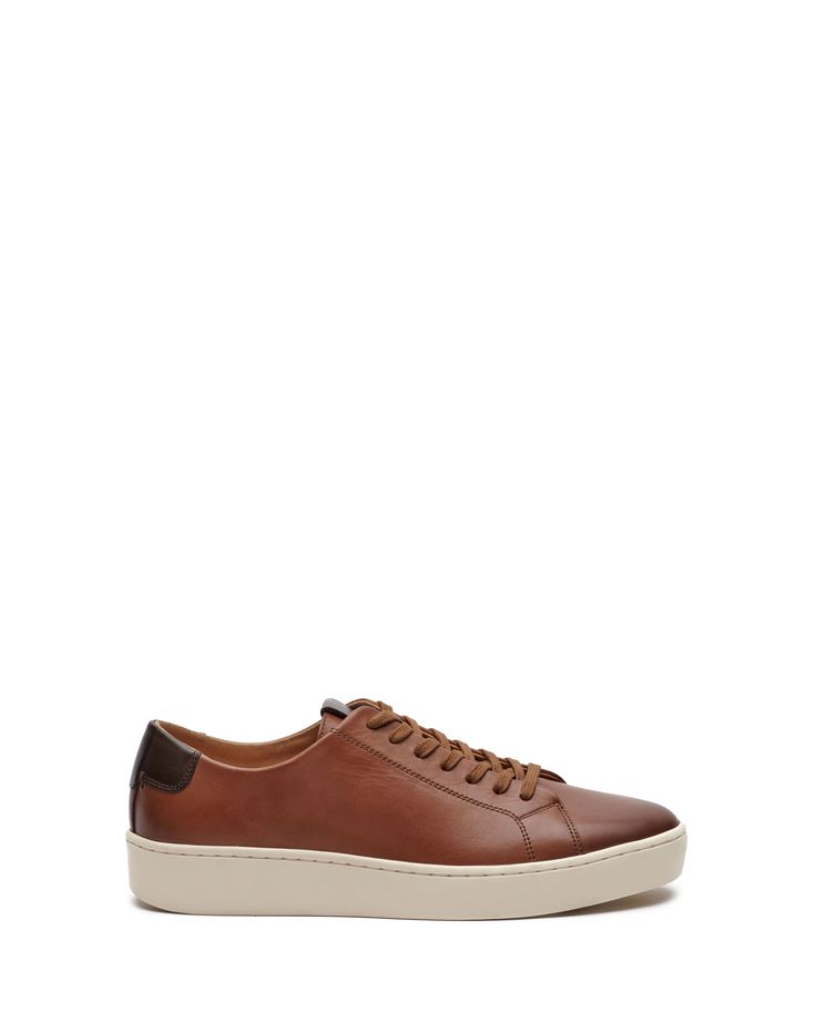 Vince Camuto-Men's Hallman Tennis Sneaker - Crafted of tumbled leather, these minimalist, monochromatic sneakers add modern flare to daytime looks. Styled with smooth, same-tone leather applique, the low-profile sneaker sits on a comfortable midsole. Wear your pair with everything from jeans to sweatpants to suiting. Click here for Size Chart. Leather Applique, Brown Hair Inspo, Gay Fashion, Tennis Sneakers, Inspo Board, Summer Fits, Beautiful Shoes, Mens Shoes Sneakers, Vince Camuto