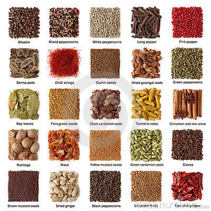 an assortment of different types of seeds and beans