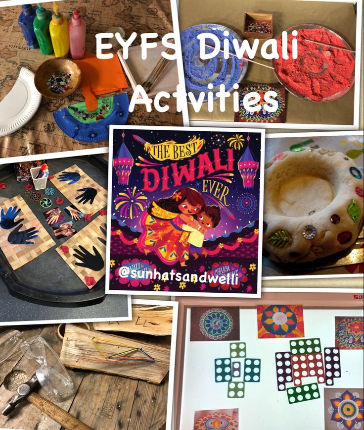 there are many crafts and activities to do with the kids in this class, including eye - diwali activities