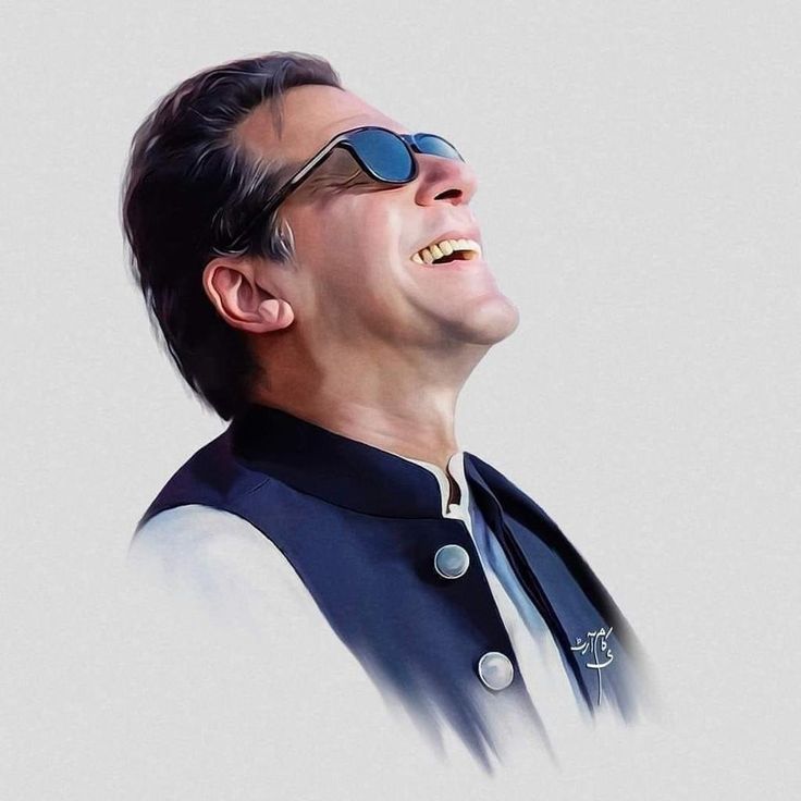 a painting of a man wearing sunglasses and smiling