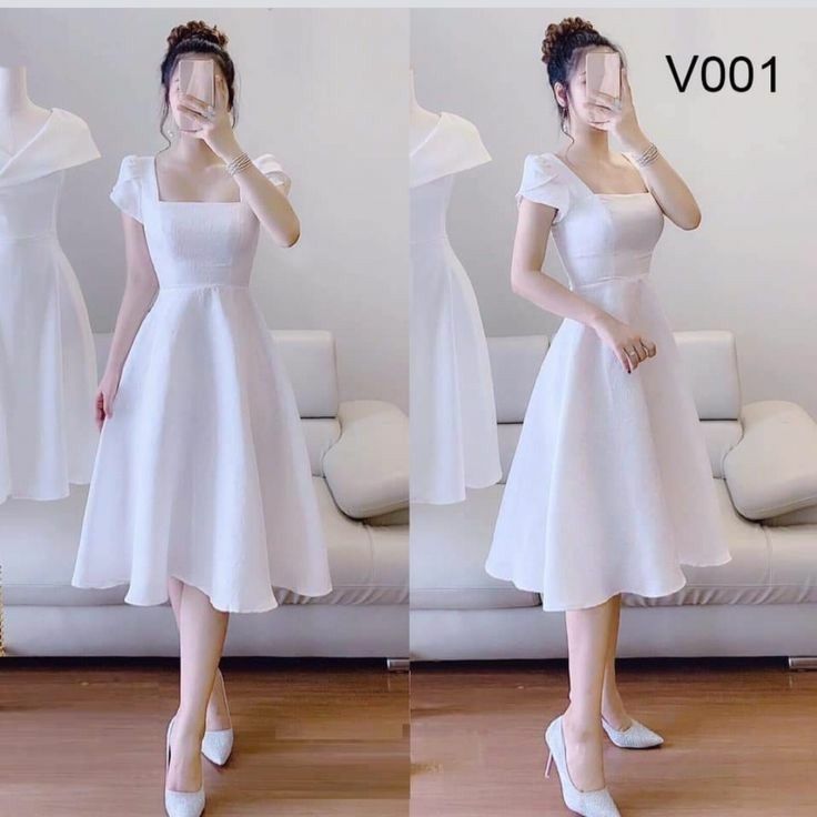 Simple Dress Classy Elegant, White Formal Dress Classy, Confirmation Outfit, Confirmation Dresses, Pakaian Feminin, Pretty Prom Dresses, Fashion Attire, Mein Style, Fashion Dresses Casual