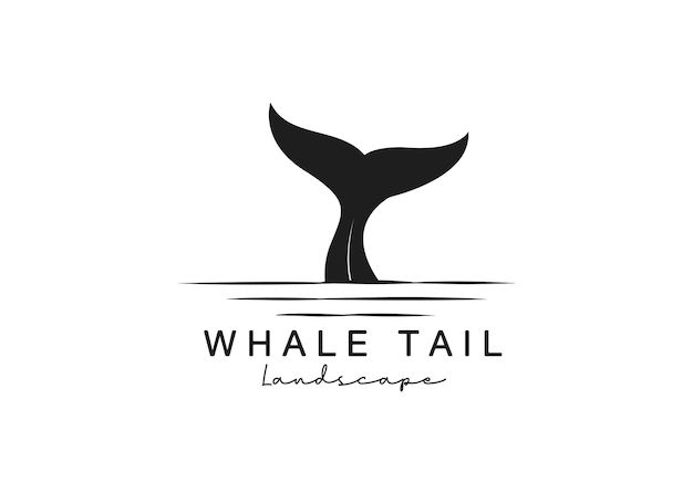 the logo for whale tail landscapes, which is designed to look like an ocean wave