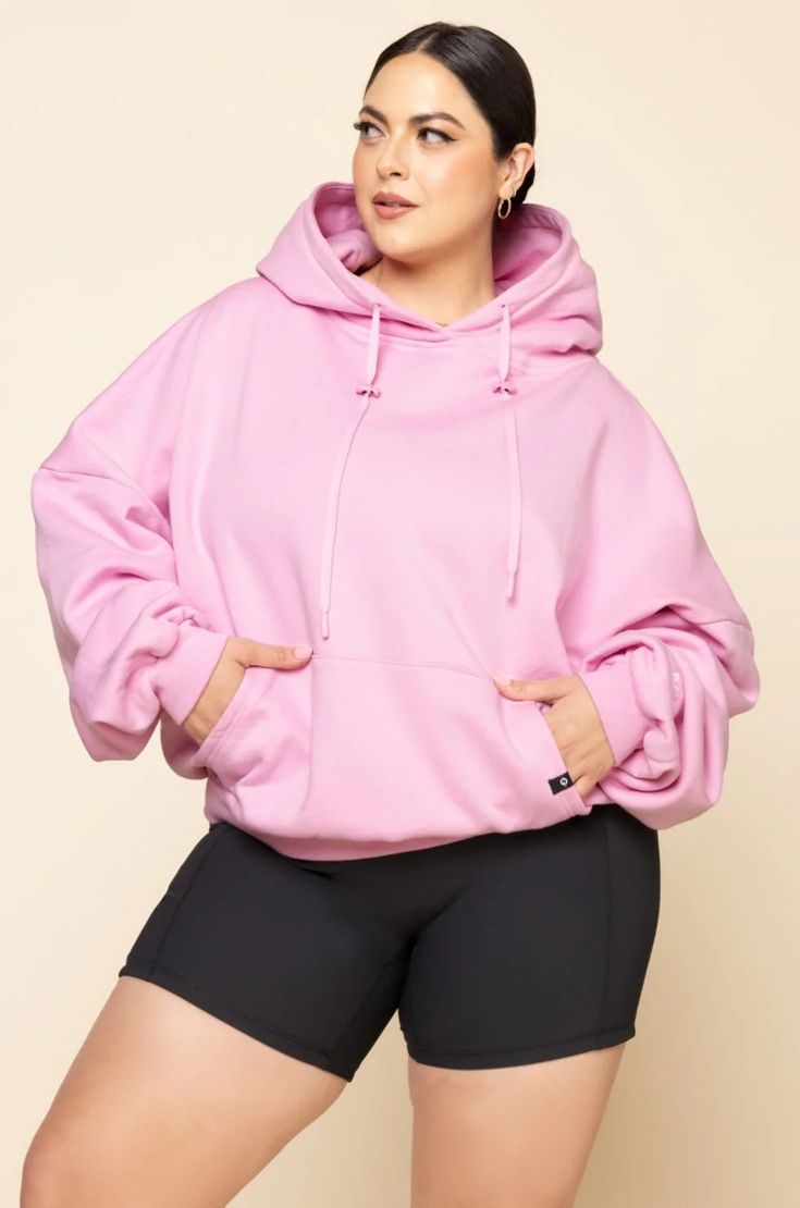 Pullover Cloud Hoodie - Bubblegum – POPFLEX® Comfortable Winter Workout Hoodie, Winter Workout Comfortable Hoodie, Super Soft Relaxed Fit Hoodie Sweatshirt, Workout Hoodie With Drawstring Hood, Cozy Fit Hooded Hoodie For Workout, Comfortable Workout Hoodie With Drawstring Hood, Comfortable Workout Hoodie With Drawstring, Hooded Workout Hoodie With Kangaroo Pocket, Hooded Hoodie With Kangaroo Pocket For Workout