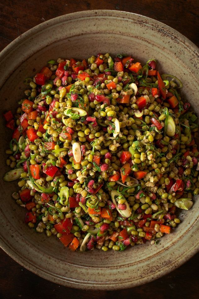 a bowl filled with lots of different types of food