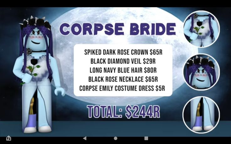 the corpse bride costume is available for all ages