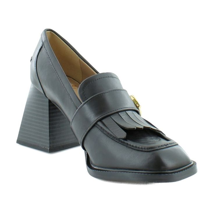 The Forever-Favorite Loafer Gets A Modern Lift Thanks To A Flared Stack Heel. Pair The Quinly With Cropped Denim Or A Sleek Office-Ready Dress. Features - Heel Height: 3 Inches - Toe: Almond Toe - Material: Leather - Insole: Synthetic - Flared Stack Heel Brand: Sam Edelman Style: Quinly Color: Black Leather Width: Medium Heel Height: 3 Inches Material: Leather Condition: New With Box Suggested Retail: $170.00 Sleek Office, Sam Edelman Shoes, Cropped Denim, Stacked Heel, Sam Edelman, Shoes Women Heels, Heel Height, Almond, Shoes Heels