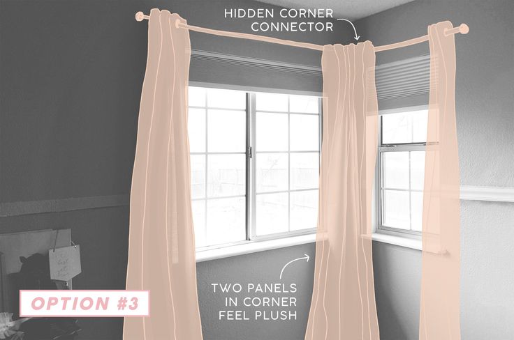 the curtains are open and there is an option to hang them in front of the window