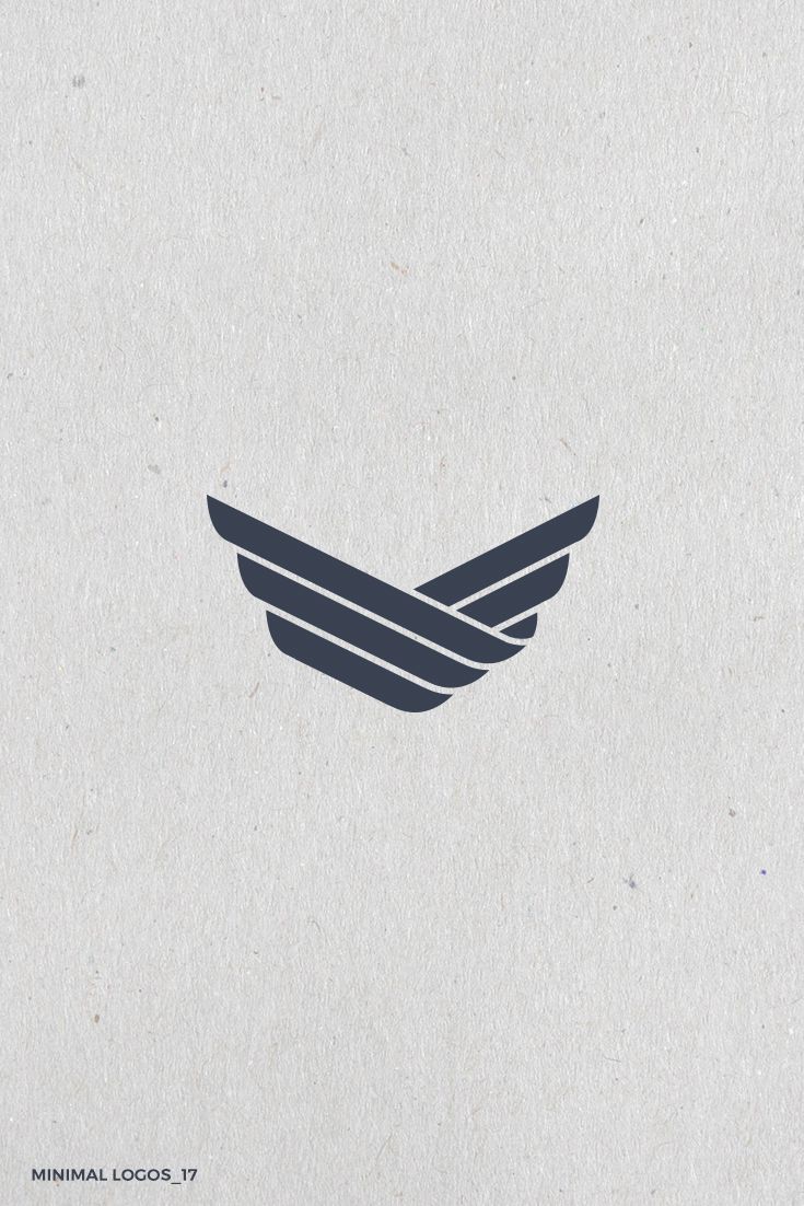 the minimal logo consists of two wings