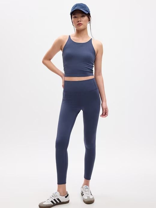 GapFit Sky High Studio Full-Length Leggings | Gap Factory Versatile Moisture-wicking Stretch Activewear, Moisture-wicking Solid Color Elastane Activewear, Stretch Activewear With Go-dry Technology, Solid Color Stretch Activewear With Go-dry Technology, Solid Go-dry Elastane Activewear, Solid Color Stretch Activewear With Go-dry, Moisture-wicking High Stretch Elastane Activewear, High Stretch Moisture-wicking Activewear, Moisture-wicking High-stretch Elastane Activewear