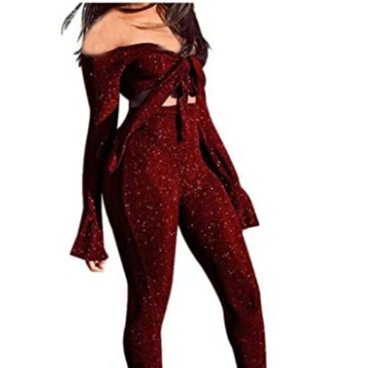 Bodycon Off Shoulder Nightclub Jumpsuits Made By Stretchy Sheer Mesh,Soft And Comfortable. Skinny Long Pants Clubwear With Animal Pattern Would Be Welcomed In Night Bar,Chiced Its Way Through When You Dance Or Walk. There Has An Elastic Cord In The Off Shoulder Top,It Is Easy To Wear And Take Off. Two Piece Outfits Perfect Wear For Going Out,Night Out,Casual,Party Club Night,Disco Dancing,Clubwear,Travelling,Bar Night. Red Long-sleeve Party Sets, Red Long Sleeve Party Set, Red Long Sleeve Sets For Party, Flirty Long Sleeve Jumpsuits And Rompers For Party, Flirty Long Sleeve Jumpsuits For Night Out, Red Party Sets For Winter, Red Stretch Party Sets, Red Stretch Jumpsuit For Party, Winter Night Out Fitted Sets