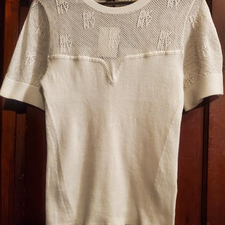 New With Tags. Originally $69.00. Dkny White Mesh Logo Shirt Xl. Color Ivy. Beautiful Shirt For Any Occasion. Fall Short Sleeve Pointelle Knit Tops, Fall Pointelle Knit Short Sleeve Tops, Cotton Pointelle Knit Top For Office, Cotton Pointelle Knit Top For Work, White Pointelle Knit Top For Daywear, Casual Spring Pointelle Knit T-shirt, Fitted Pointelle Knit Tops For Daywear, Summer Pointelle Knit Tops For Daywear, Crew Neck Pointelle Knit Top For Work