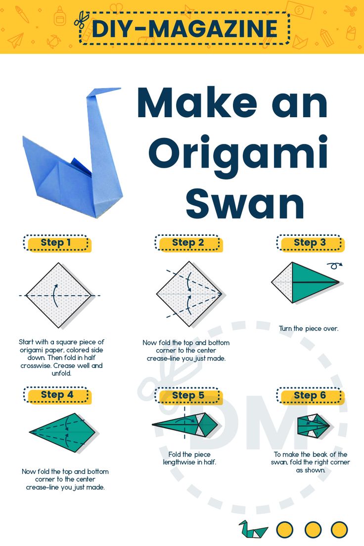 how to make an origami swan - step by step instructions for beginners