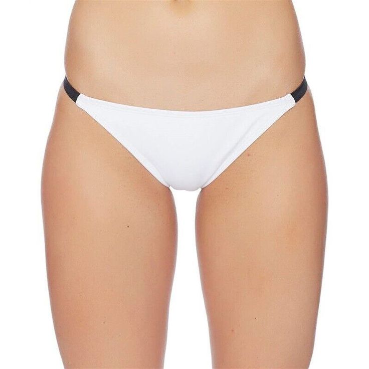 Nautica Soho Bikini Swim Bottom Color: White Size: X-Small Solid Pattern Single Strap Side Accents Low-Rise Cheeky Coverage Style Hand Wash Only White Beachwear Bottoms For Water Sports, White Swimwear For Water Sports, White Swimwear For Water Sports And Beach Season, Sporty Swimwear For The Beach, White Triangle Top Swimwear For Sports, White Nylon Tankini For Beach, White Tankini For Surfing, White Sporty Tankini For Swimming, Sporty White Tankini For Poolside