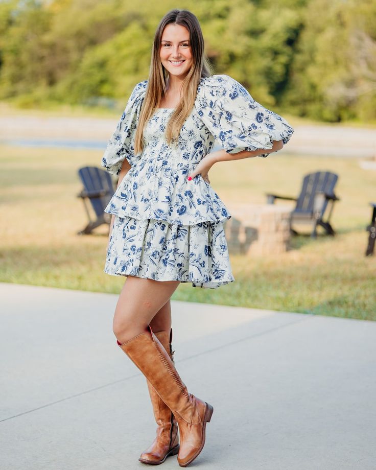 Floral print smocked body mini dress -unlined -lightweight non-sheer -fabric content - 100% cotton Spring Mini Dress With Smocked Bodice And Square Neck, Chic Cotton Smock Dress, Summer Cotton Smocked Dress With Floral Print, Spring Cotton Smocked Dress For Brunch, Spring Cotton Smocked Mini Dress, Cotton Smocked Square Neck Dress For Day Out, Cotton Smocked Dress For Day Out, Square Neck Smocked Mini Dress For Brunch, Square Neck Smocked Cotton Dress For Brunch