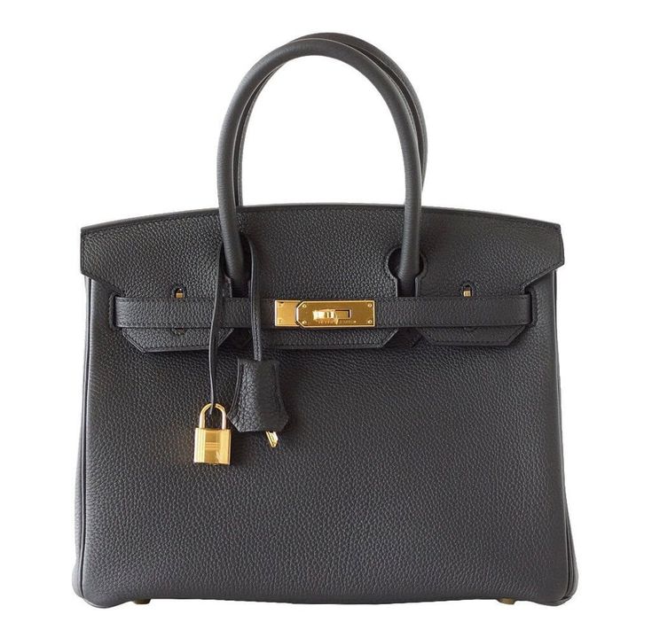 Bag: Hermes Birkin BagSize: 30cmColor: PlombMaterial: Togo Leather Hardware: GoldMeasures: 30x21x15cm (12"x8.5"x6")Condition : Pristine Includes: Lock, Keys, Clochette, Sleeper, Raincoat, Hermes Box This Hermes Birkin 30cm bag is featured in the almost black Plomb color. Made from togo leather, this Birkin is incredibly smooth to the touch. Gold hardware accentuates this store fresh bag, which has never been carried. All of the original accessories are included with this Hermes Birkin bag. Conta Birkin 30, Hermes Birkin 30, Hermes Box, Togo Leather, Hermes Handbags, Hermes Bags, Off Black, Hermes Birkin, Birkin Bag